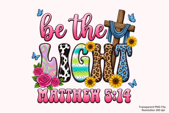 Be the Light PNG, Mathew 5:14, Jesus PNG