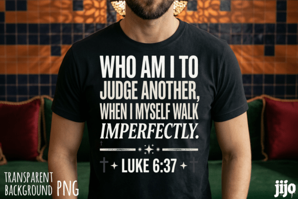 Christian Jesus Luke Scripture PNG for T-Shirt Designs