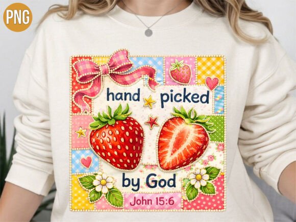 Hand Picked by God Christian PNG T-Shirt