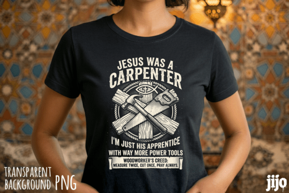 Jesus Carpenter Hammer Saw PNG