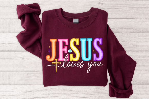 Jesus Loves You SVG: Bible Verse Design for T-Shirt Designs