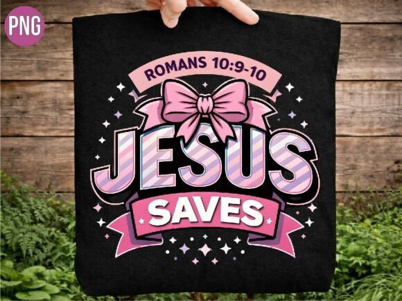 Jesus Saves Romans PNG for T-Shirt Designs