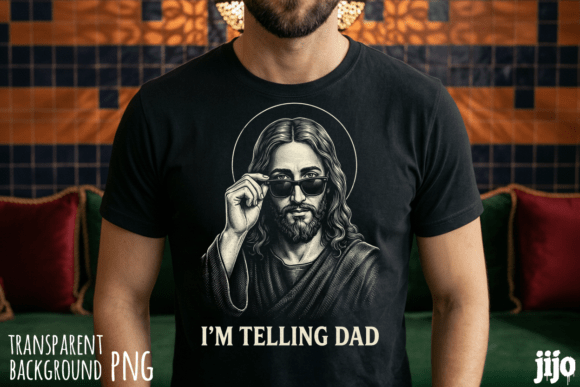 Jesus Sunglasses Christian Telling PNG for T-Shirt Designs