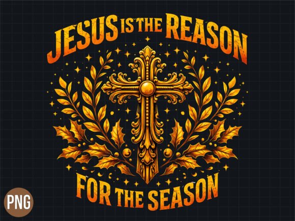 Jesus the Reason Season Christian PNG T-Shirt Designs