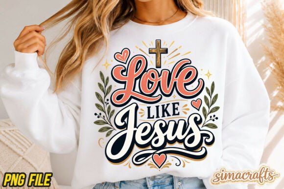 Love Like Jesus PNG: T-Shirt Designs for Content Publishers